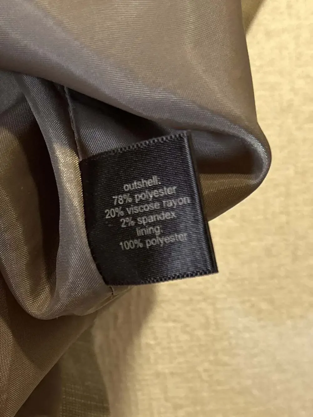 The Limited classic Tan Taupe hue 3/4 Sleeve 2-Button Blazer  lightweight L